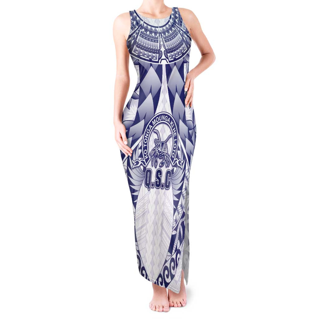 Personalised Tonga Queen Salote College Tank Maxi Dress Centenary White Version