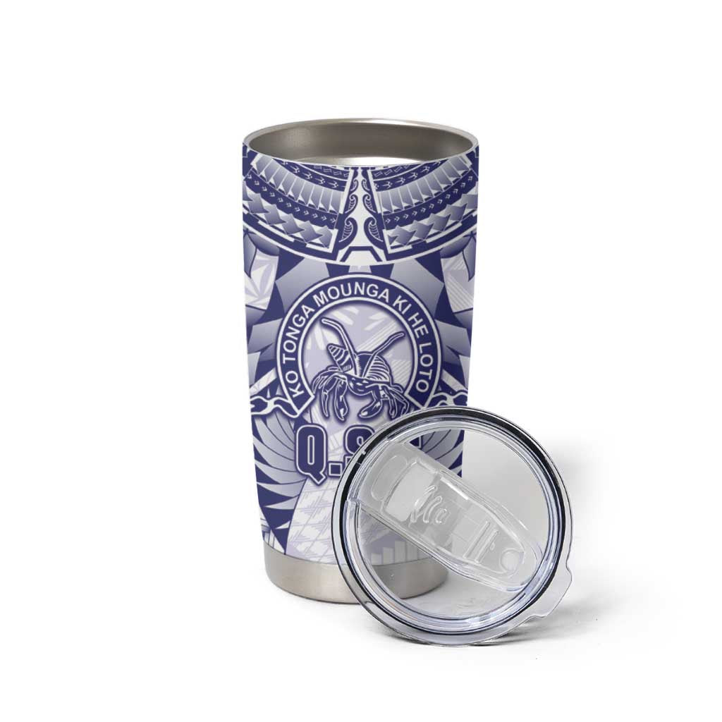 Personalised Tonga Queen Salote College Tumbler Cup Centenary White Version