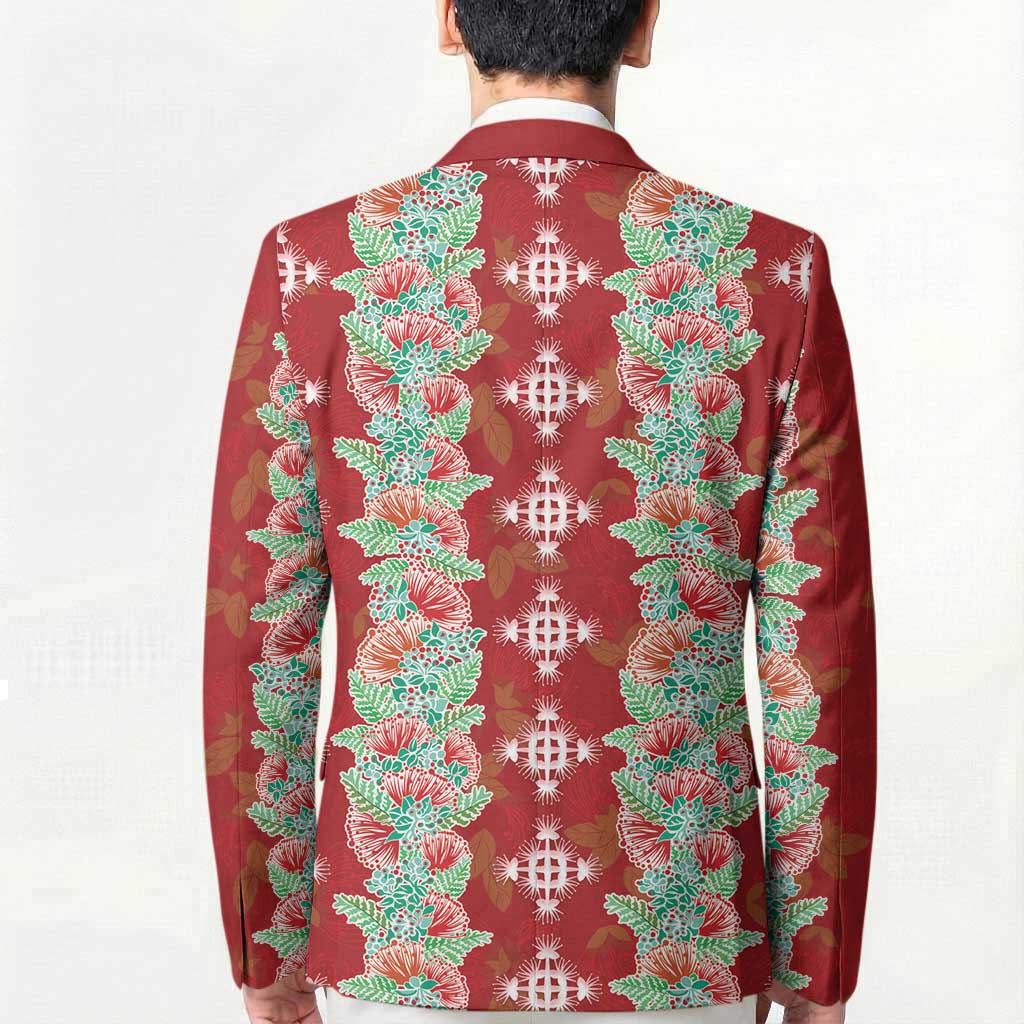 Hawaii Ohia Lehua Blazer Tropical Vibes Crimson