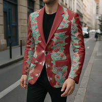 Hawaii Ohia Lehua Blazer Tropical Vibes Crimson
