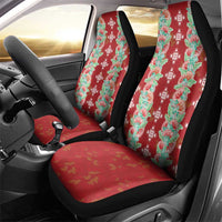Hawaii Ohia Lehua Car Seat Cover Tropical Vibes Crimson