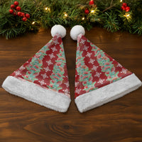Hawaii Ohia Lehua Christmas Santa Hat Tropical Vibes Crimson LT05 - Polynesian Pride