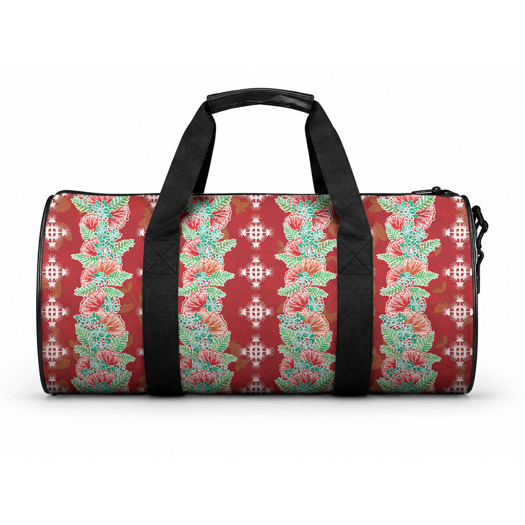 Hawaii Ohia Lehua Duffle Bag Tropical Vibes Crimson LT05 One size Crimson - Polynesian Pride