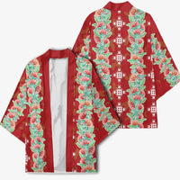 Hawaii Ohia Lehua Kimono Tropical Vibes Crimson