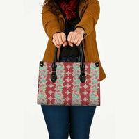 Hawaii Ohia Lehua Leather Bag Tropical Vibes Crimson