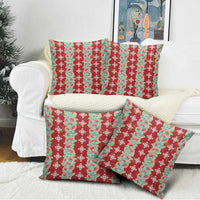 Hawaii Ohia Lehua Pillow Cover Tropical Vibes Crimson