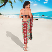 Hawaii Ohia Lehua Sarong Tropical Vibes Crimson
