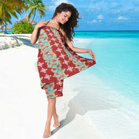 Hawaii Ohia Lehua Sarong Tropical Vibes Crimson