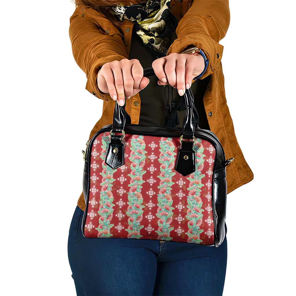 Hawaii Ohia Lehua Shoulder Handbag Tropical Vibes Crimson LT05 One Size Crimson - Polynesian Pride
