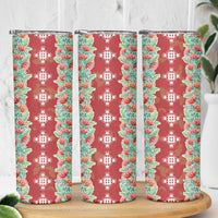 Hawaii Ohia Lehua Skinny Tumbler Tropical Vibes Crimson
