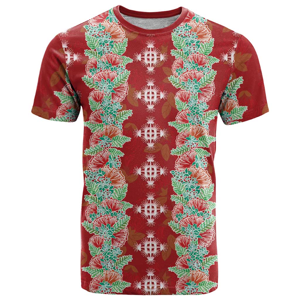 Hawaii Ohia Lehua T Shirt Tropical Vibes Crimson