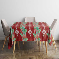 Hawaii Ohia Lehua Tablecloth Tropical Vibes Crimson