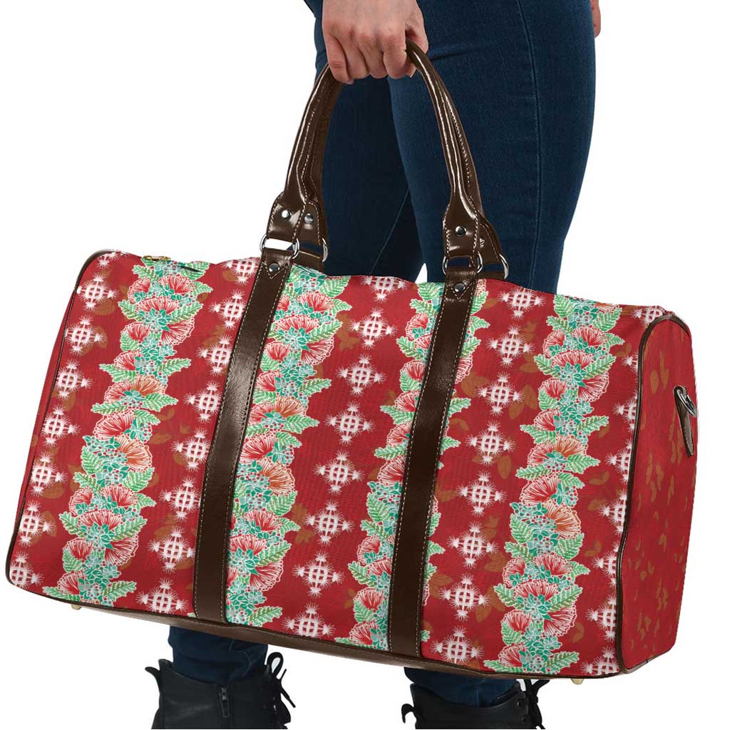 Hawaii Ohia Lehua Travel Bag Tropical Vibes Crimson
