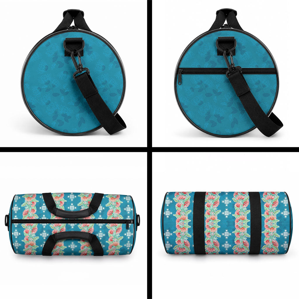 Hawaii Ohia Lehua Duffle Bag Tropical Vibes Teal LT05 - Polynesian Pride