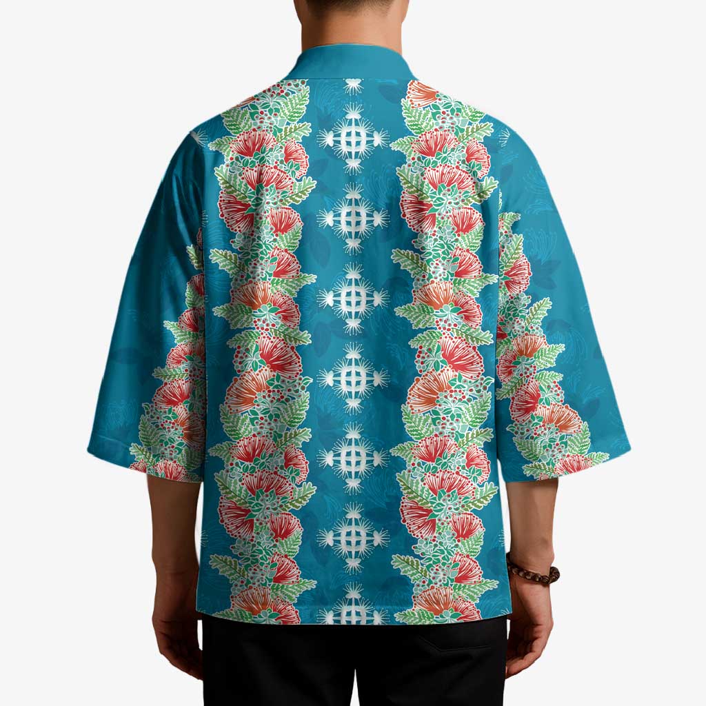 Hawaii Ohia Lehua Kimono Tropical Vibes Teal
