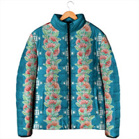 Hawaii Ohia Lehua Padded Jacket Tropical Vibes Teal