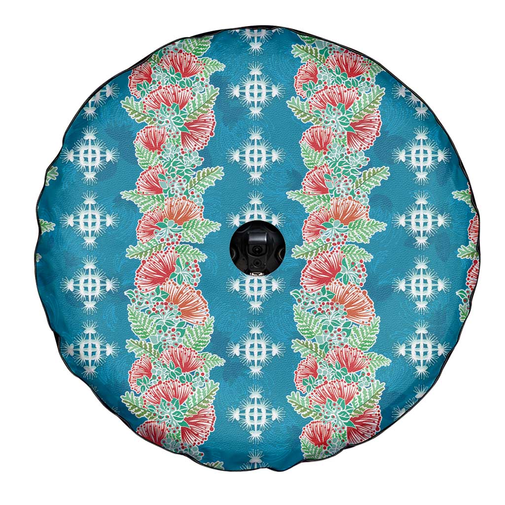 Hawaii Ohia Lehua Spare Tire Cover Tropical Vibes Teal