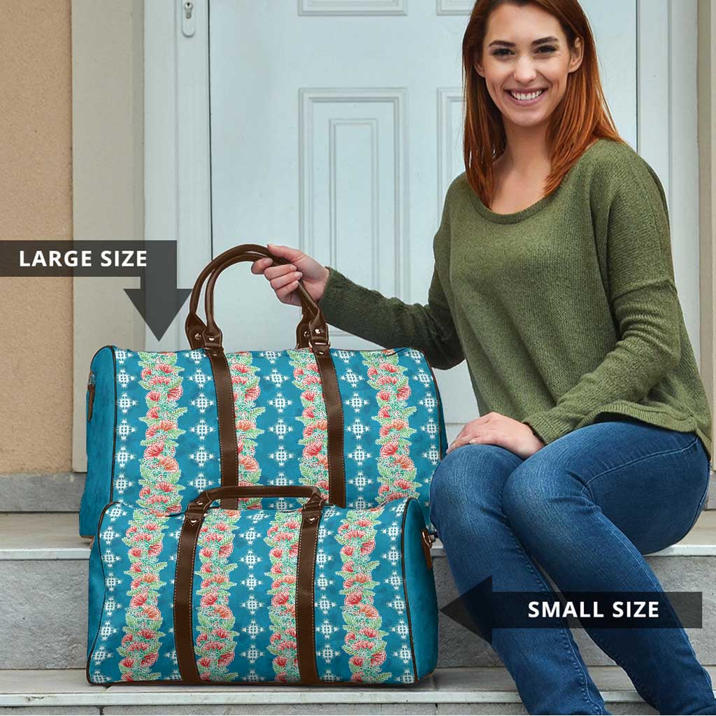 Hawaii Ohia Lehua Travel Bag Tropical Vibes Teal