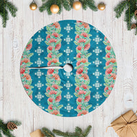 Hawaii Ohia Lehua Tree Skirt Tropical Vibes Teal LT05 Casual Teal - Polynesian Pride