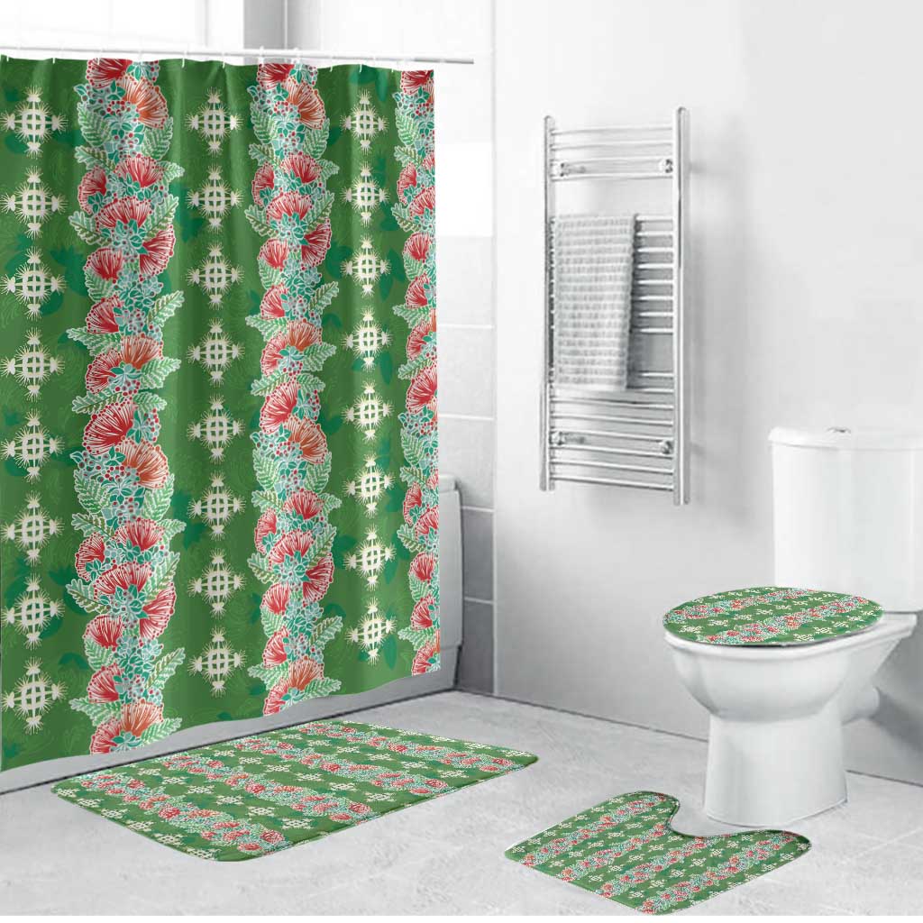 Hawaii Ohia Lehua Bathroom Set Tropical Vibes Green