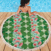 Hawaii Ohia Lehua Beach Blanket Tropical Vibes Green