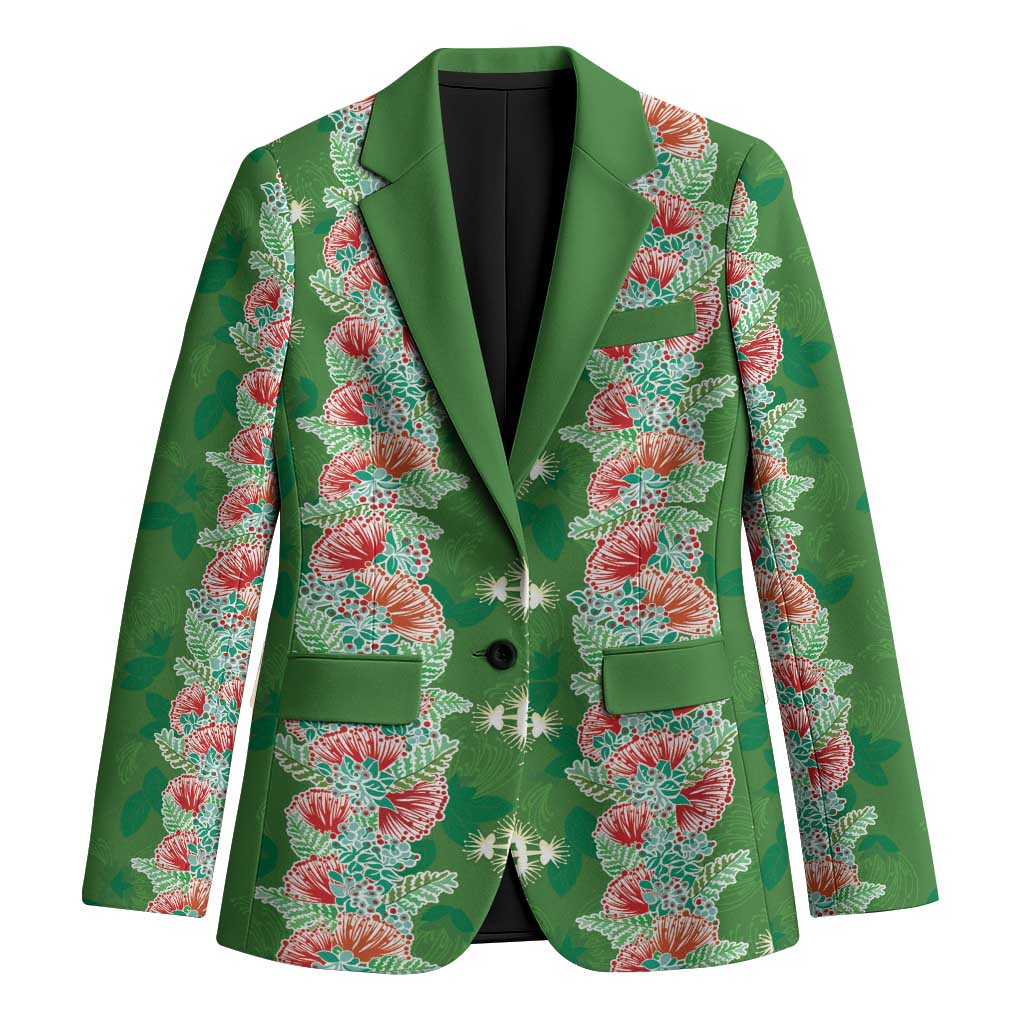 Hawaii Ohia Lehua Blazer Tropical Vibes Green LT05 Unisex Green - Polynesian Pride