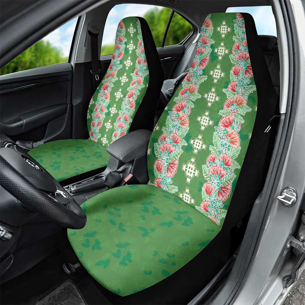Hawaii Ohia Lehua Car Seat Cover Tropical Vibes Green