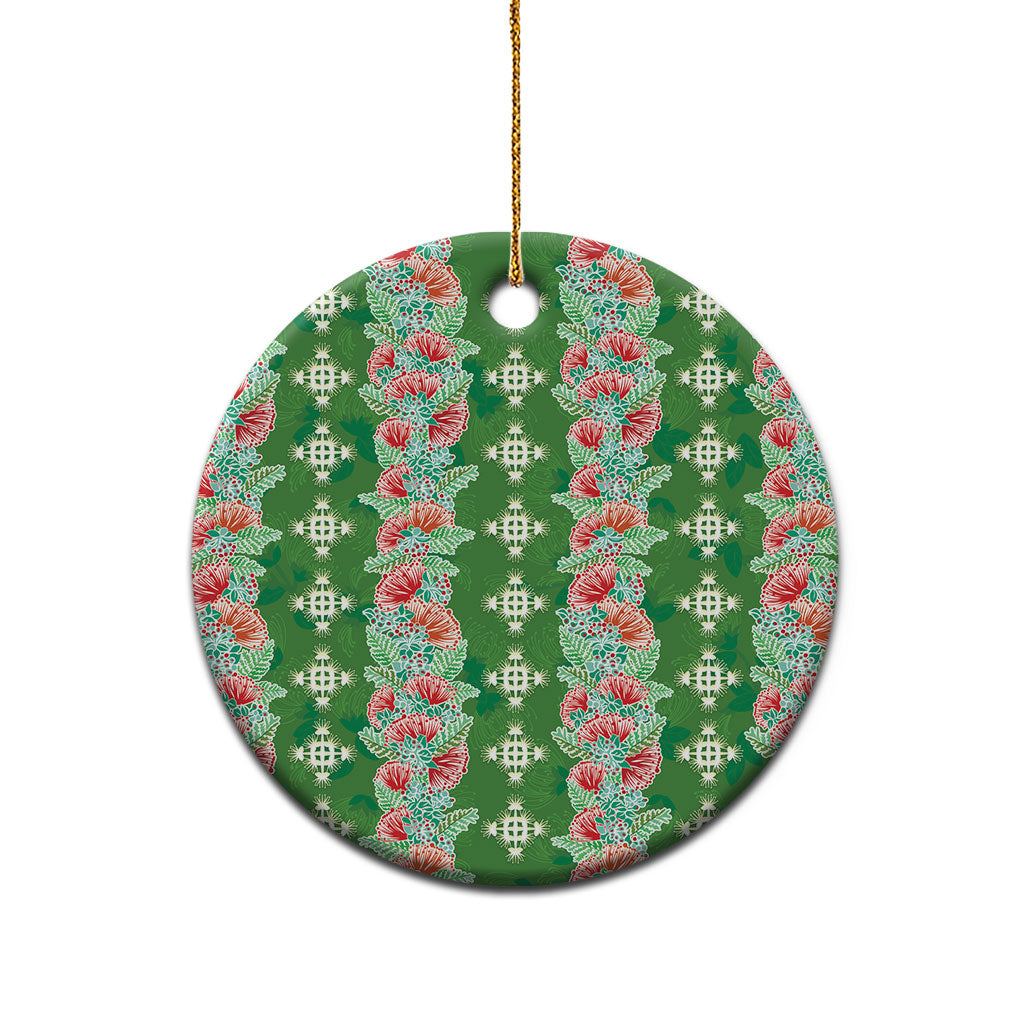 Hawaii Ohia Lehua Ceramic Ornament Tropical Vibes Green LT05 - Polynesian Pride