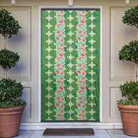 Hawaii Ohia Lehua Door Cover Tropical Vibes Green