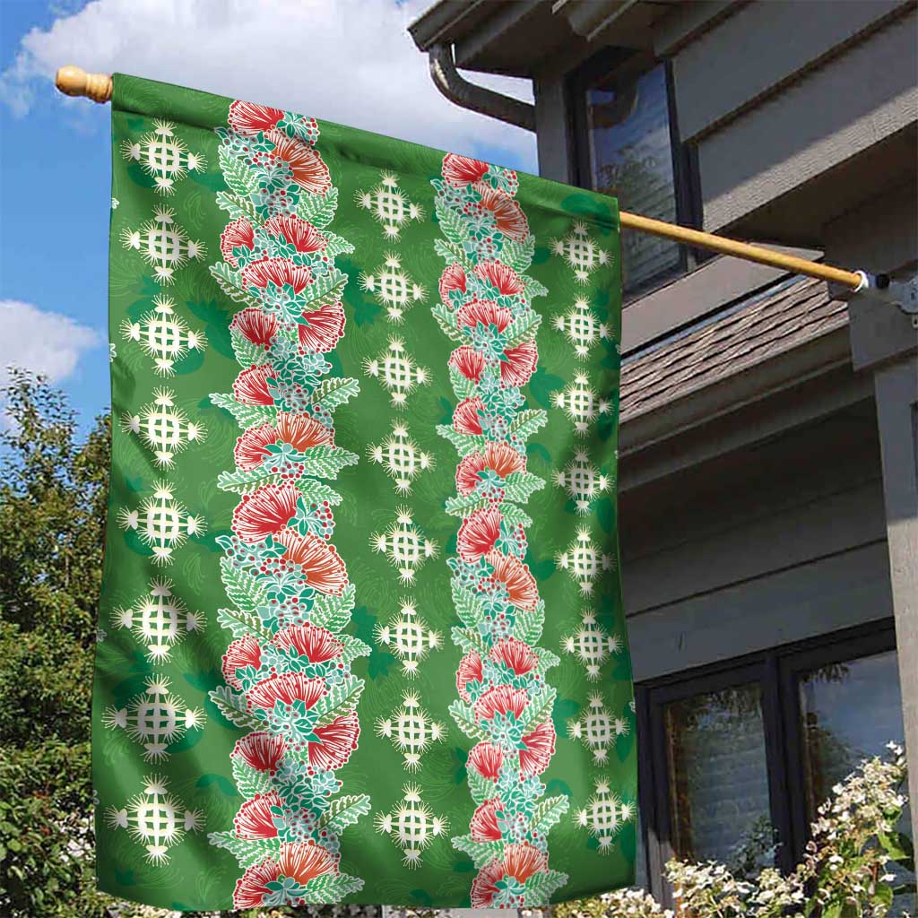 Hawaii Ohia Lehua Garden Flag Tropical Vibes Green