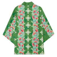 Hawaii Ohia Lehua Kimono Tropical Vibes Green