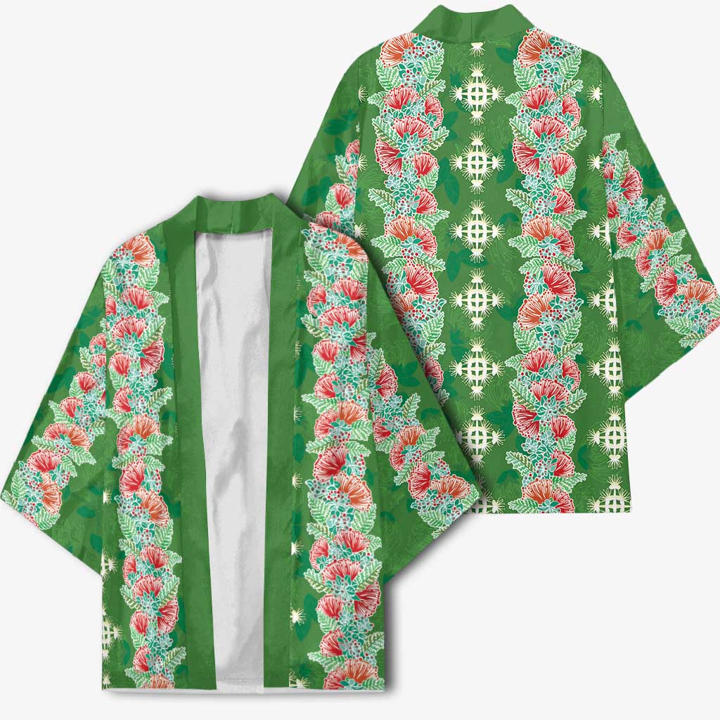 Hawaii Ohia Lehua Kimono Tropical Vibes Green