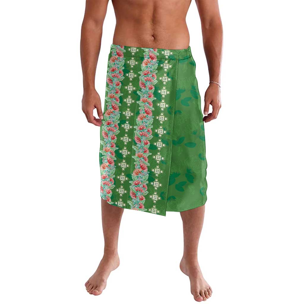 Hawaii Ohia Lehua Lavalava Tropical Vibes Green