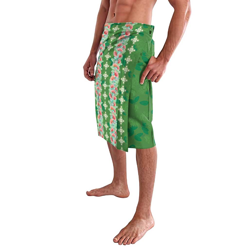 Hawaii Ohia Lehua Lavalava Tropical Vibes Green