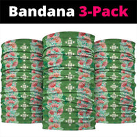 Hawaii Ohia Lehua Neck Gaiter Tropical Vibes Green