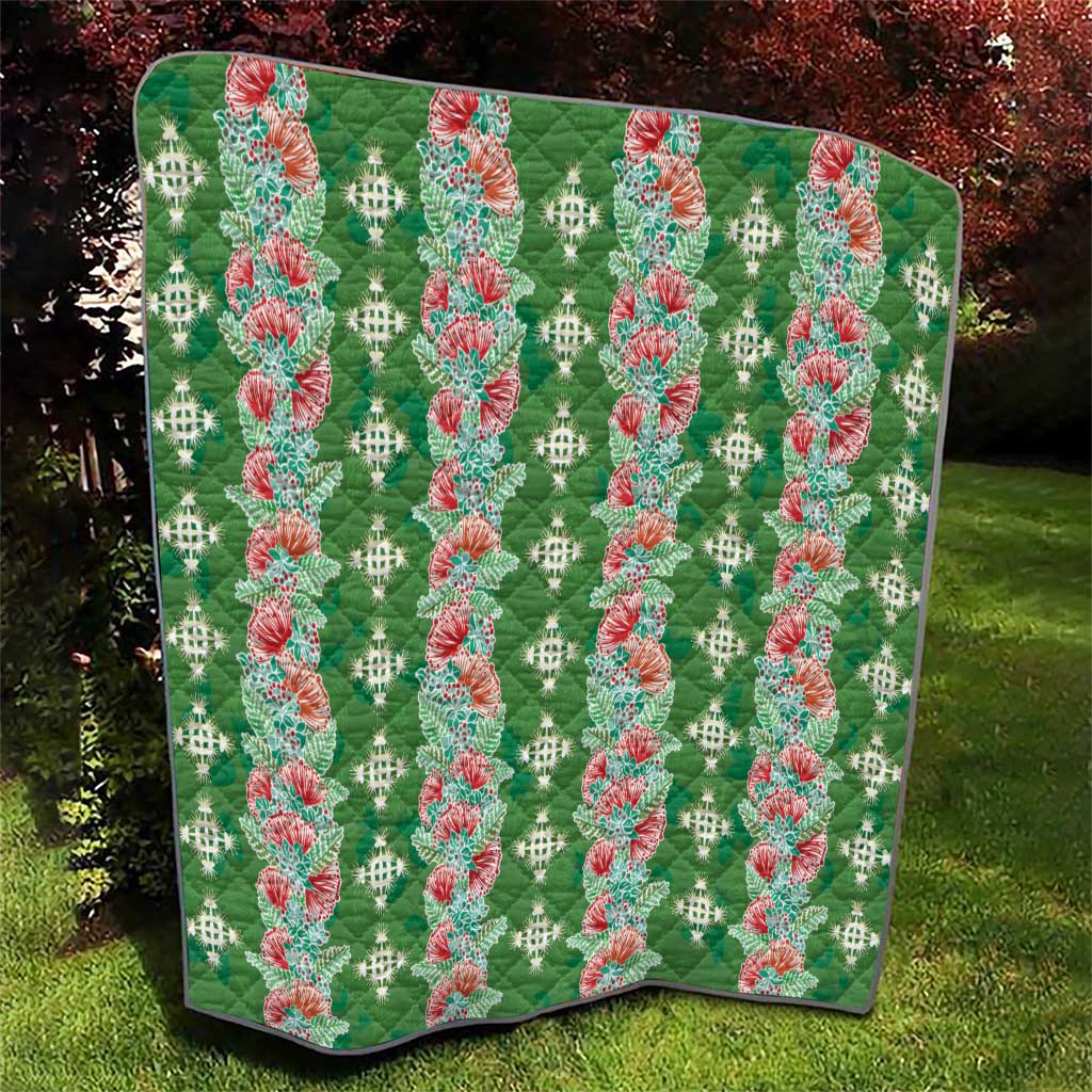Hawaii Ohia Lehua Quilt Tropical Vibes Green