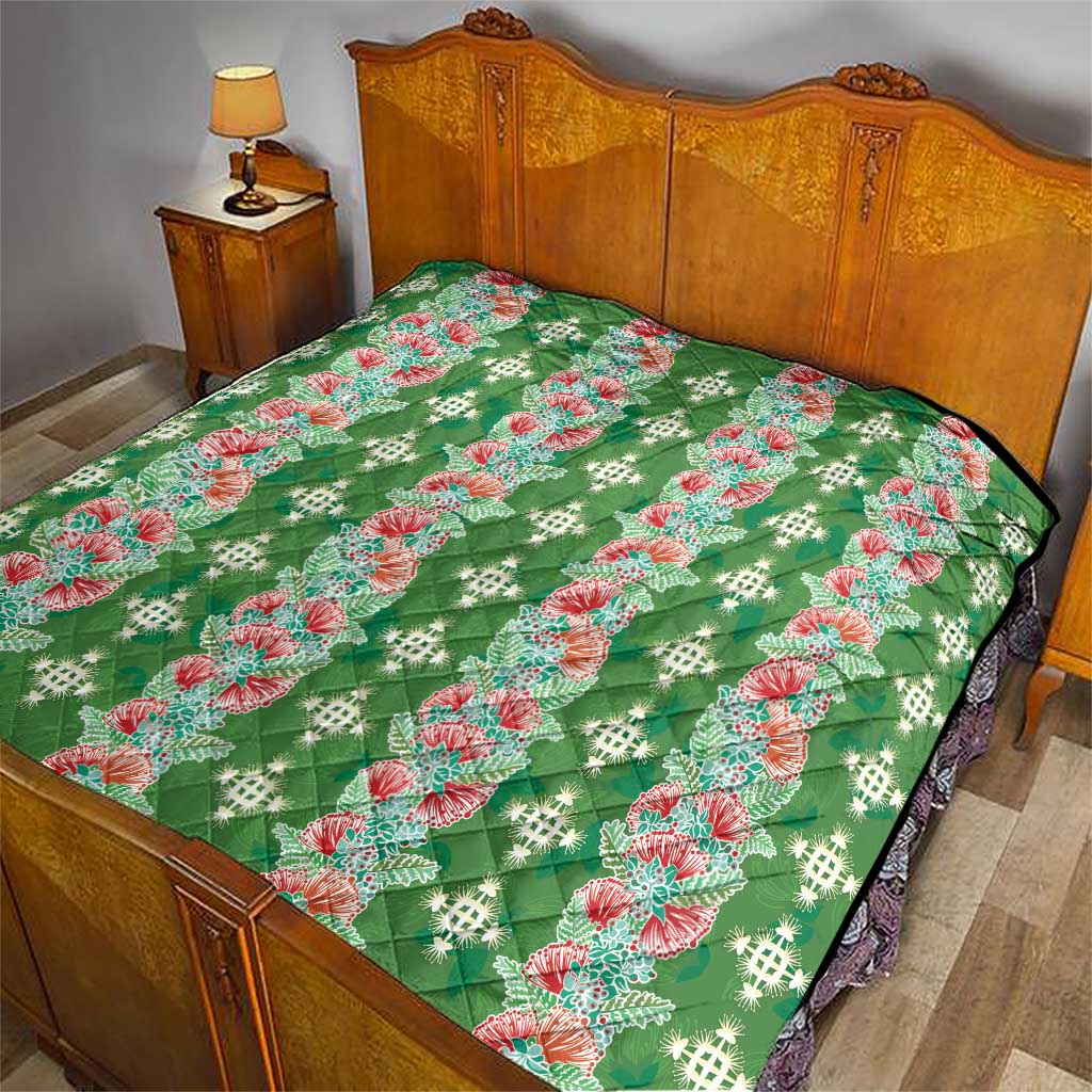 Hawaii Ohia Lehua Quilt Tropical Vibes Green