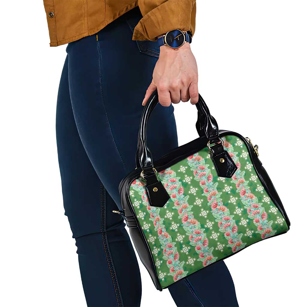 Hawaii Ohia Lehua Shoulder Handbag Tropical Vibes Green