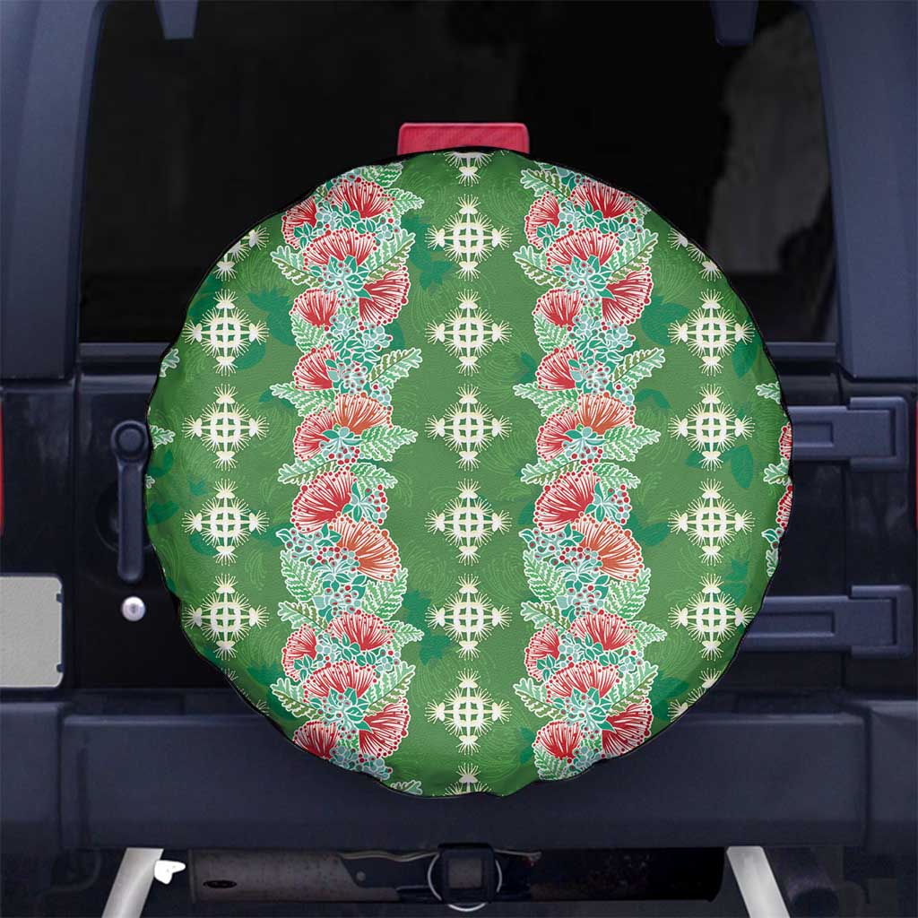Hawaii Ohia Lehua Spare Tire Cover Tropical Vibes Green