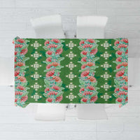 Hawaii Ohia Lehua Tablecloth Tropical Vibes Green