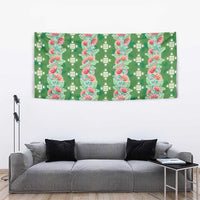 Hawaii Ohia Lehua Tapestry Tropical Vibes Green