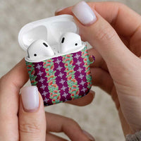 Hawaii Ohia Lehua AirPods Case Tropical Vibes Fuchsia