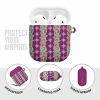 Hawaii Ohia Lehua AirPods Case Tropical Vibes Fuchsia