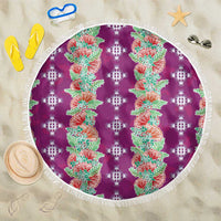 Hawaii Ohia Lehua Beach Blanket Tropical Vibes Fuchsia