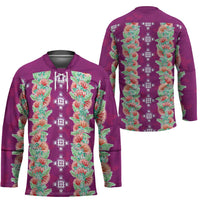 Hawaii Ohia Lehua Hockey Jersey Tropical Vibes Fuchsia