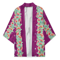 Hawaii Ohia Lehua Kimono Tropical Vibes Fuchsia