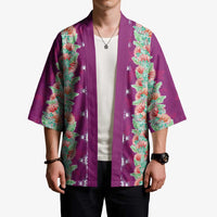 Hawaii Ohia Lehua Kimono Tropical Vibes Fuchsia