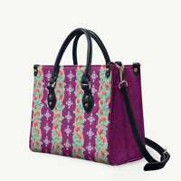 Hawaii Ohia Lehua Leather Bag Tropical Vibes Fuchsia