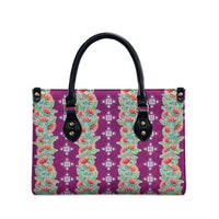 Hawaii Ohia Lehua Leather Bag Tropical Vibes Fuchsia
