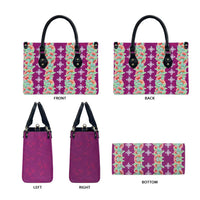 Hawaii Ohia Lehua Leather Bag Tropical Vibes Fuchsia